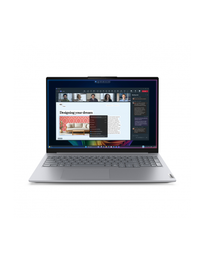 lenovo Laptop ThinkBook 16 G9 21UR0073PB W11Pro Ultra 7 355/16GB/512GB/INT/16.0 WUXGA/Arctic Grey/3YRS OS + CO2 Offset główny