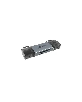 Akasa čtečka karet ak-cr-12, externí, 2-in-1 usb 3.2 nr 1