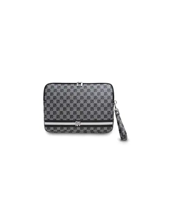 Dkny Okładka Na Notatnik 13 14'' Skóry Pu W Kratkę I Paski Czarna (57983120014)