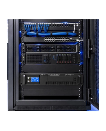 qoltec UPS Pure Sine Wave do RACK | 3kVA | 3000W | PF1.0 | LCD | EPO |  USB | On-line