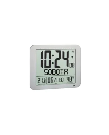 Tfa Zegar Elektroniczny 60.4516 Ścienny Biurowy Sterowany Radiowo Dcf Z Termohigrometrem Duży 25 Cm (9816030634)