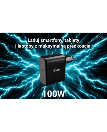 i-tec Ładowarka USB-C GaN Charger PD 100W czarna