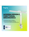 digitus Lampa biurkowa LED, 50 cm, 1025 lm, 7 W, temp. barw 3000K-6500K, biała - nr 7