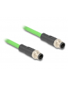 Tragant Przewód adapter M12 D-coded 4-pin męski-męski Pur Tpu 5m Delock 80419 - nr 1