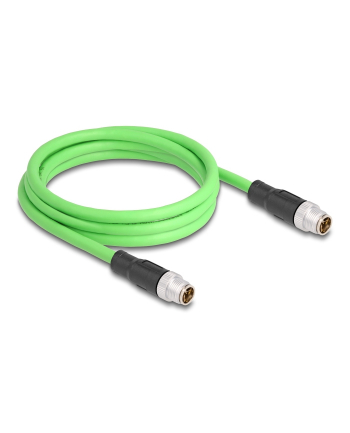 Tragant Przewód adapter M12 X-coded 8-pin męski-męski Pur Tpu 2m Delock 80437