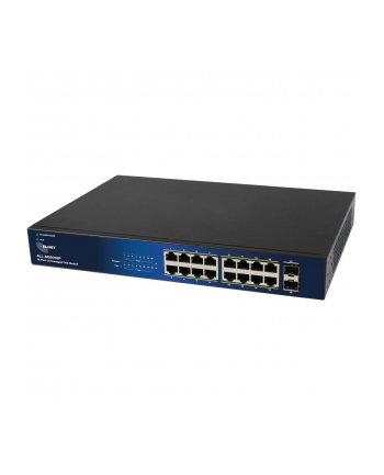 Allnet Switch 240W Fanless 19'' Rack (SG8018P) 16 POE Port 10/100/1000TX + 2xSFP