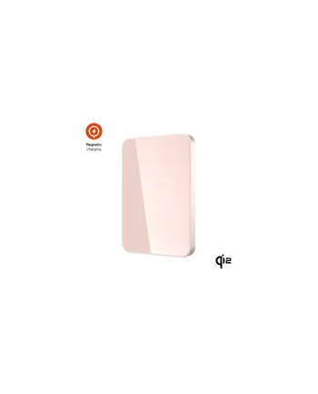 Fixed Powerbank Magzen 5 Crystal 5000 Mah 20W Qi2 Różowy
