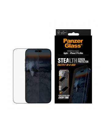 Panzerglass Stealth Screen Protector W Black Frame Iphone 17 Pro Max