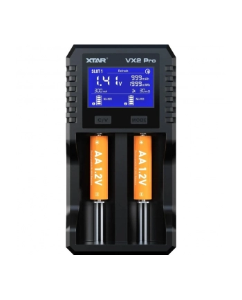 Ładowarka do akumulatorów Li-ion, Li-FePO4, NI-MH XTAR VX2PROKT