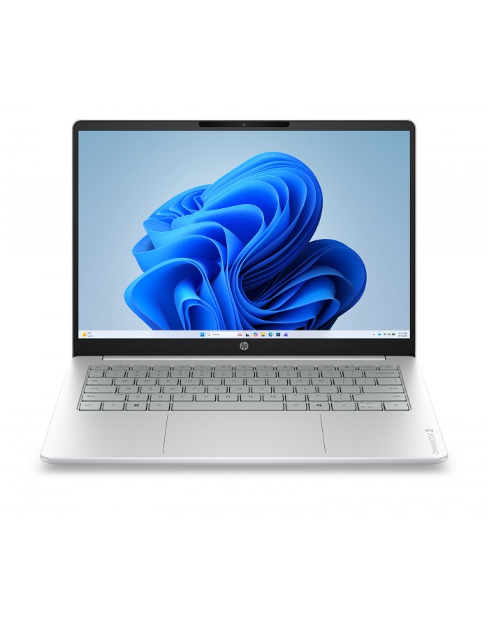 HP OmniBook 3 14-hu0012nwx Core 3 100U 14.0''2K IPS 300nits AG 8GB DDR5 5200 SSD256 Intel Graphics Cam1080p 41Wh Win11 Glacier Silver główny