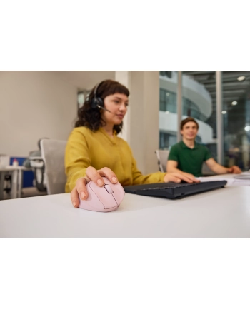 hewlett-packard Mysz HP Tilt Ergonomic Pink Mouse 720M Wireless / Bluetooth bezprzewodowa różowa BH7N4AA