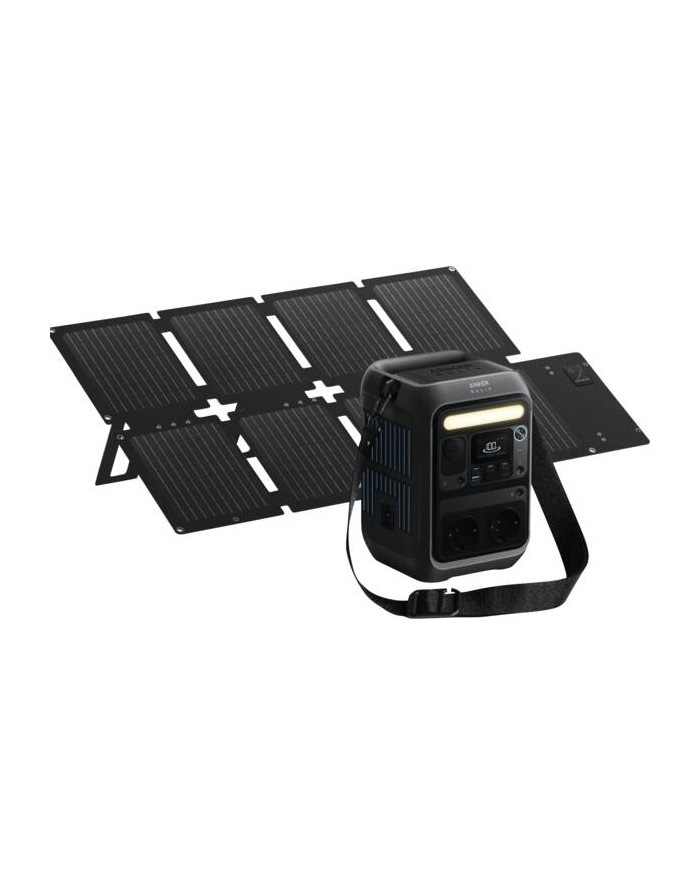 Zestaw Przenośna stacja zasilania Anker Solix C300X 288Wh 300W + Panel solarny PS60 60W główny