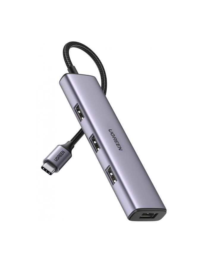 Ugreen  rozdzielacz HUB USB Typ C - 4x USB 32 Gen 1 srebrny główny
