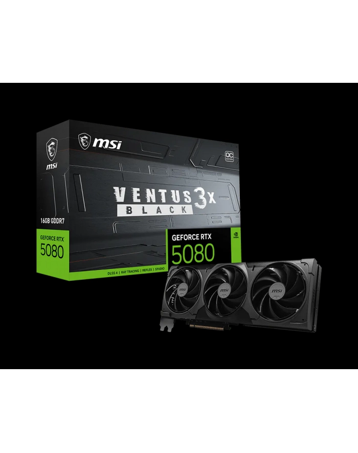 Karta graf MSI RTX 5080 16G VENTUS 3X OC BLACK główny