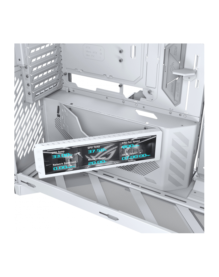 Obudowa Asus ROG CRONOX GR801 CURVE TG ARGB WHITE główny