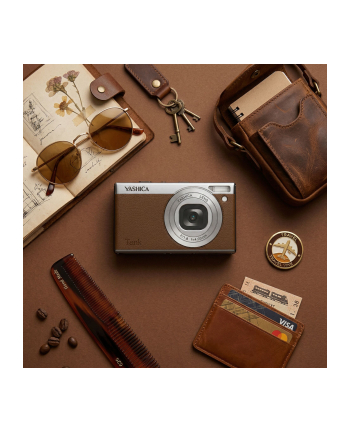 Yashica Tank Compact Aparat Brazowy