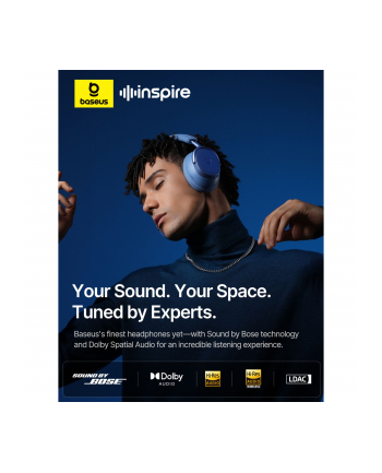 Baseus Inspire XH1 Wireless Noise Cancel Headphones niebiesk