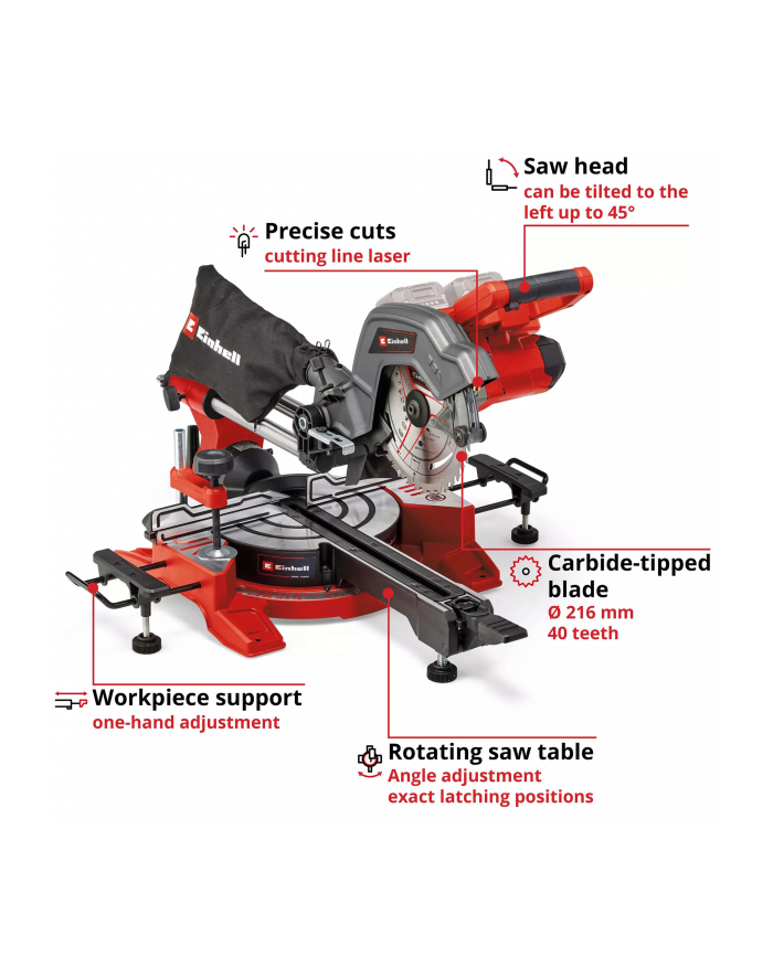 Einhell TE-SM 36/8 L Ukosnica Akumulatorowa główny