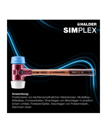 Halder SIMPLEX-Mlotek 50 TPE-Miekki / Superplatik