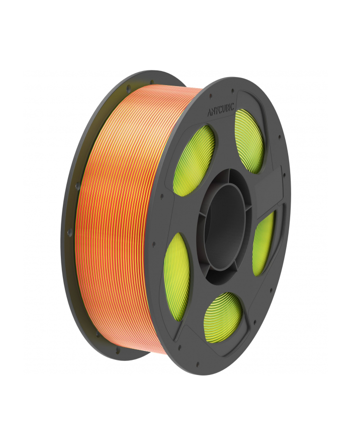 Anycubic PLA Silk Filament Trzy kolory - czerw., zol., ziel główny