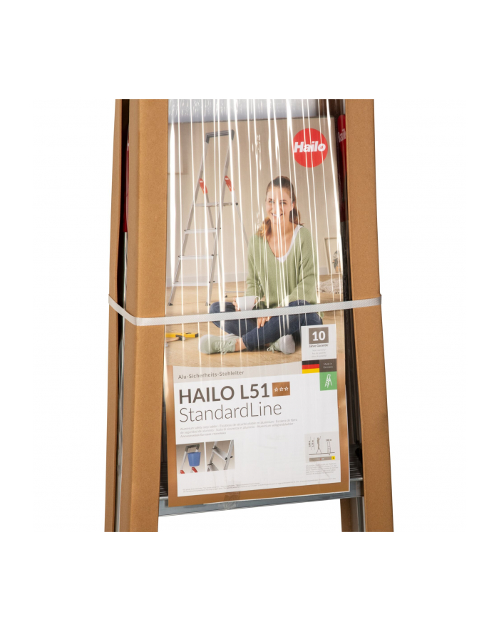 Hailo L51 4-stopniowa Drabina Aluminiowa główny