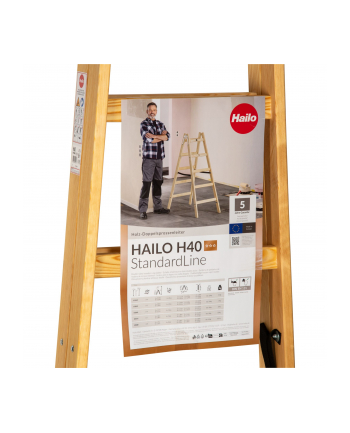 Hailo H40 StandardLine 2x6 Drabina Drewniana Dwustronna