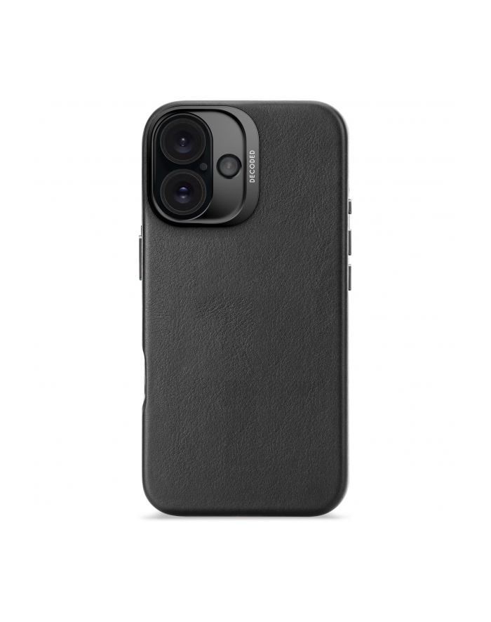 Decoded Leather Backcover iPhone 16 Black główny