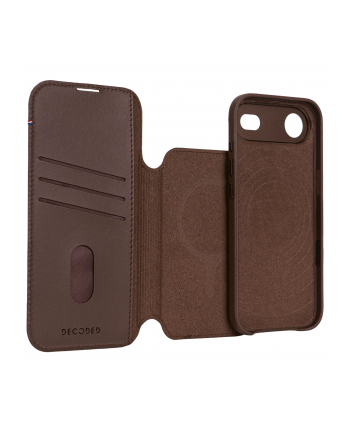 Decoded Leather Detachable Wallet iP 17 Air brazowy