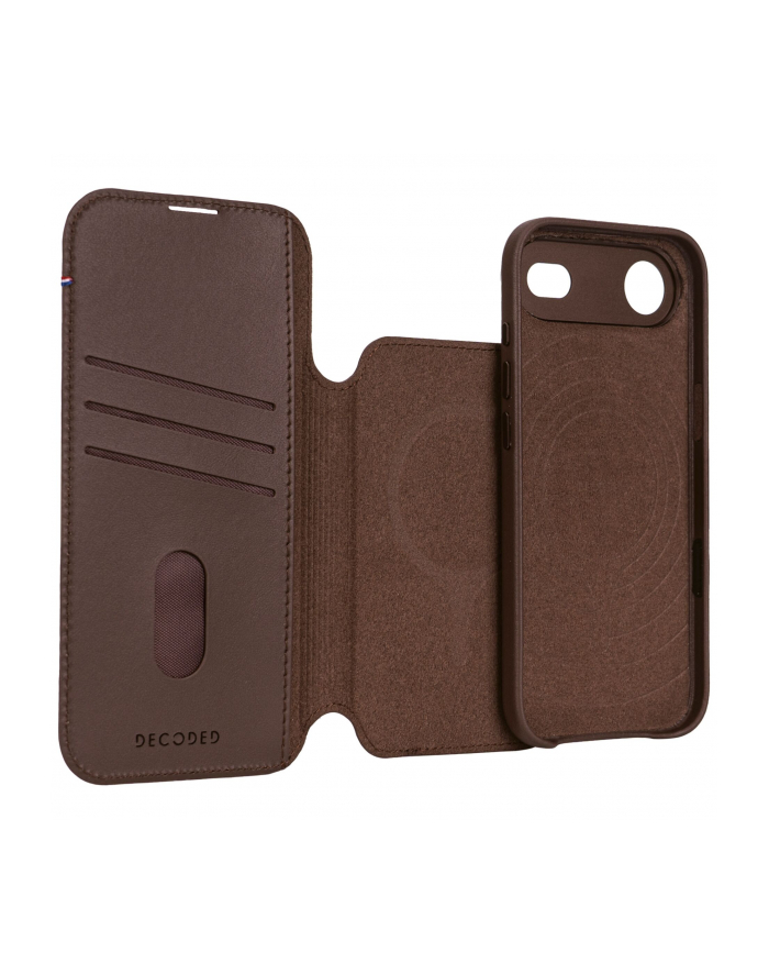 Decoded Leather Detachable Wallet iP 17 Air brazowy główny