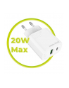 Mobile Origin PD20W ladowarka MO12 bialy 1x USB-A + 1x USB-C - nr 12