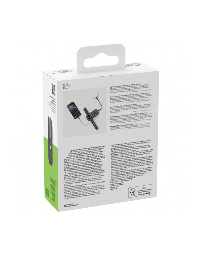 Belkin Powerbank 10.000mAH 45W includeApple Watch-Lad. BPD012hqBK główny