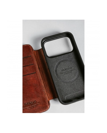 Nomad Modern Leather Folio iPhone 17 Pro Olde Dublin H.