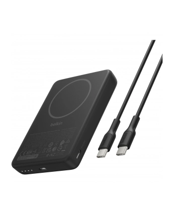 Belkin BoostCharge Slim 10000mAH mag.PB/7,5W Qi2 czar. BPD017hqBK
