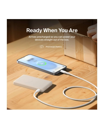 Belkin BoostCharge Slim  5000mAh mag.Powerb. 7,5W sand BPD020hqSA
