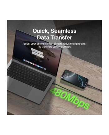 Belkin BOOSTCHARGE geflocht.Kab. USB-C/USB-A 2m schw.CAB022HQ2MBK