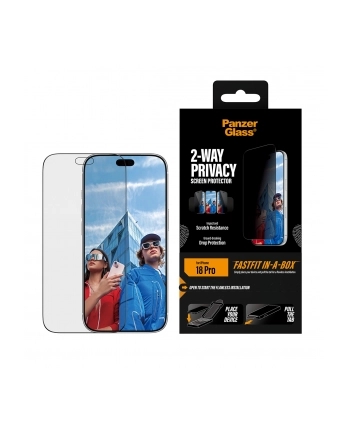 PanzerGlass 2-way Privacy 17/18 pro Ultra Wide FastFit in a Box