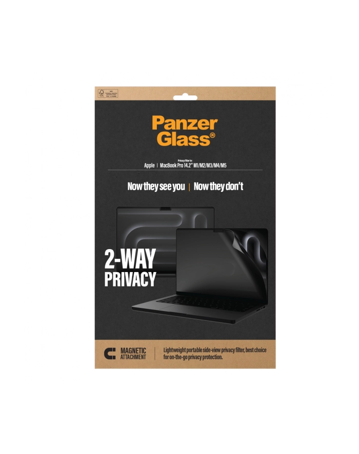 PanzerGlass Apple MacBook Pro 14.2' Magn.2-way Privacy PET główny