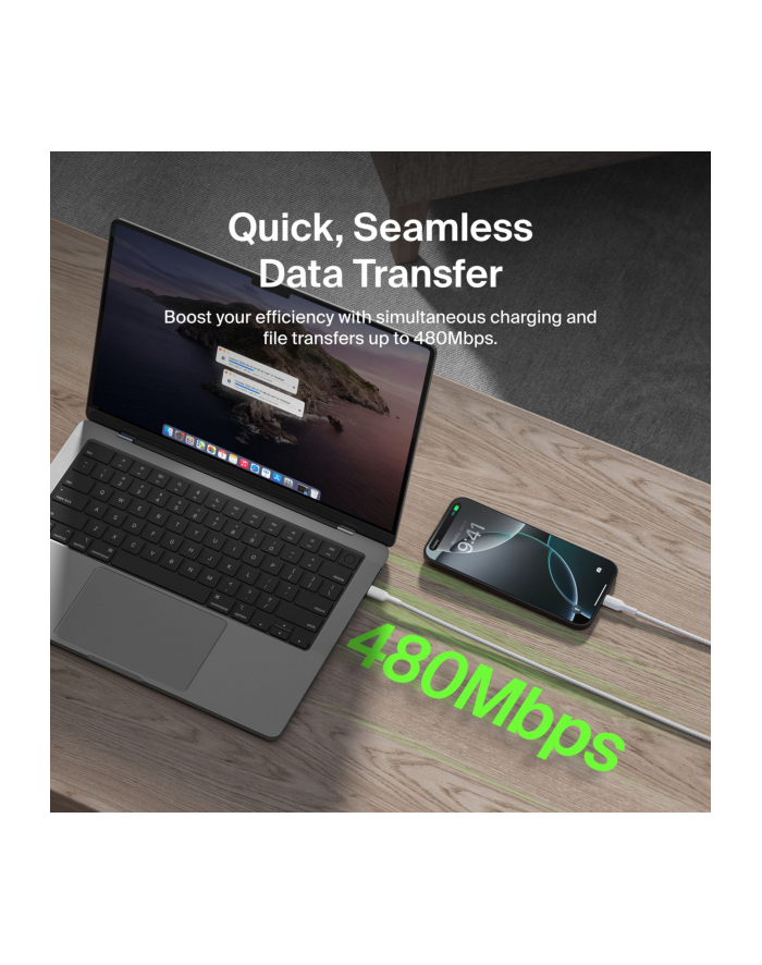Belkin BOOSTCHARGE geflocht.Kab. USB-C/USB-A 2m bial CAB022hq2MWH główny