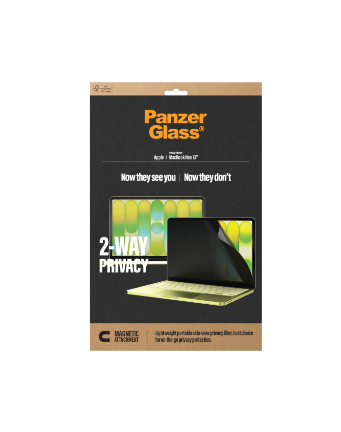 PanzerGlass Apple MacBook Neo 13' Magn. 2-way Privacy PET główny