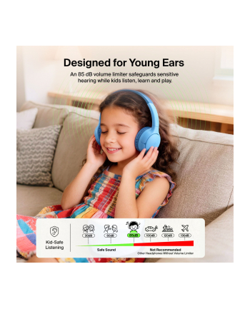 Belkin Soundform Mini 2 Bezprze. On-Ear dzieci blau .AUD012hqBL