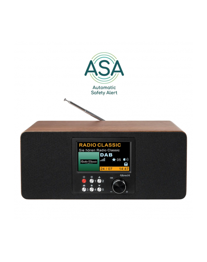 Albrecht DR 864 Stereo radio cyfrowe główny