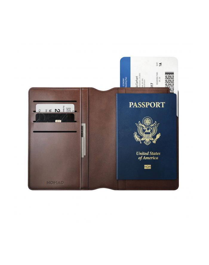 Nomad Leather Passport Wallet Rustic Brown główny