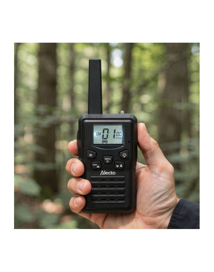 Alecto Walkie Talkie 2er zestaw 10 km Zasiegu Czarny główny