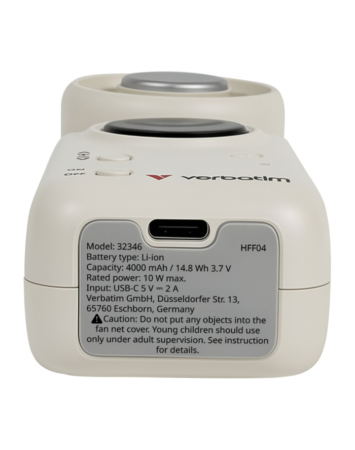 Verbatim Cool`n´Go Ice Touch Pro Wentylator Reczny bia/sreb 32346 główny