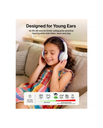 Belkin Soundform Mini 2 Bezprze. On-Ear dzieci fiolet AUD012hqPU