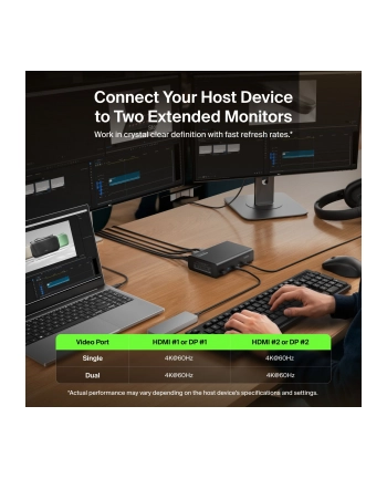 Belkin CONNECT 14-in-1 140W Dual Display Dock sw. INC028kqBK
