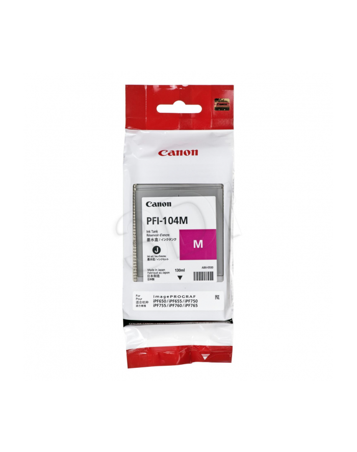 Tusz Canon PFI04 Dye Magenta | 130ml | iPF650/655/750/755 główny