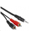 PREMIUMCORD Kabel audio 3,5mm Jack - 2x Cinch 10m (M/M, stereo) - nr 1