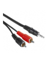 PREMIUMCORD Kabel audio 3,5mm Jack - 2x Cinch 5m (M/M, stereo) - nr 2