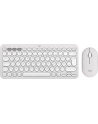 Logitech 920-012204 klawiatura Dołączona myszka Uniwersalne RF Wireless + Bluetooth QWERTZ Niemiecki Biały (920012204) - nr 1